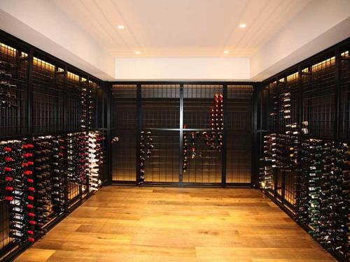 22 high x 9 wide powdercoated wine racks