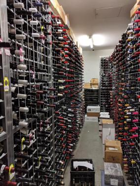 Lots of Galvanised Wine Racks in "The Ivy" - Sydney