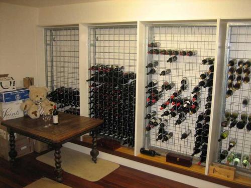 Galvanised Steel Wine Racks in Joinery